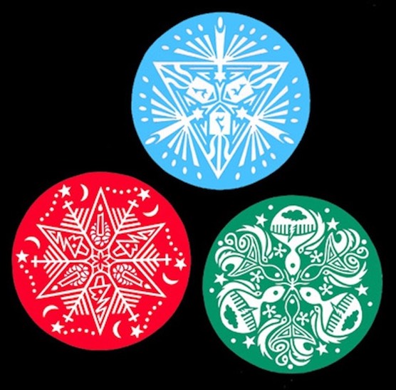 Snowflake Series greeting cards