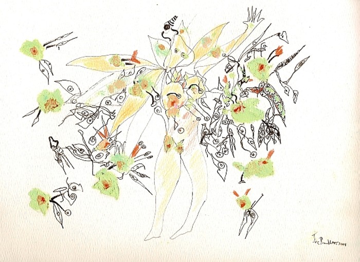 lady&butterflies